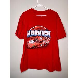 Kevin Harvick Stewart-Haas Busch Apple NASCAR Motorsports Racing Red Shirt XL
